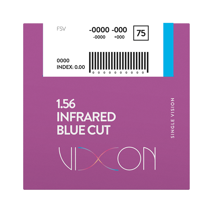 Vixon 1.56 Bluecut INFRARED Terminado Visión Simple 70 SAR Extended Range