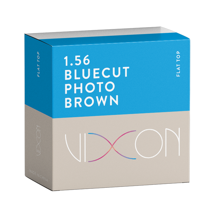 Vixon 1.56 Bluecut Foto Marrón Semiterminado Flat Top 70/28 (AR AZUL)
