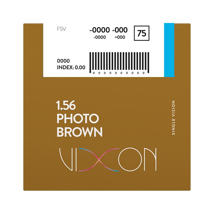 Vixon 1.56 Foto Marrón Terminado Visión Simple 70 AR