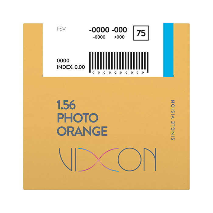Vixon 1.56 Foto Naranja Terminado Visión Simple 65 AR
