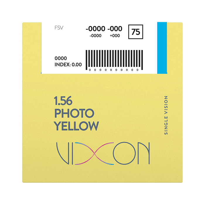 Vixon 1.56 Foto Amarillo Terminado Visión Simple 65 AR