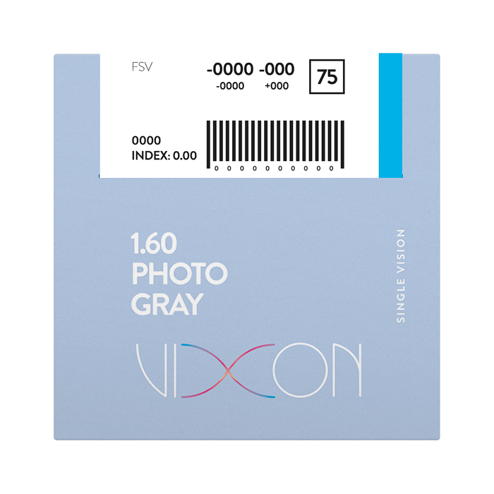 Vixon 1.60 Foto Gris SPIN Terminado Visión Simple 65 SAR