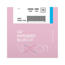 Vixon 1.67 Bluecut INFRARED Terminado Visión Simple 75/70 AR Rango Extendido