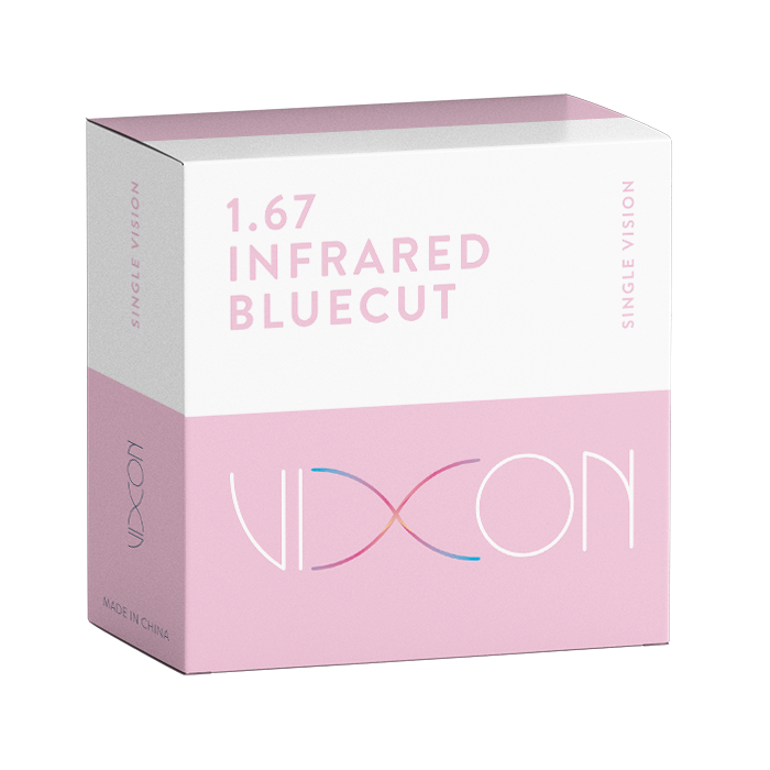 Vixon 1.67 Bluecut INFRARED Semiterminado Visión Simple 75 AR