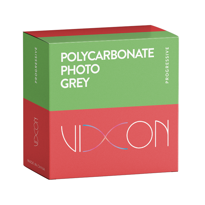 Vixon Policarbonato Foto Gris SPIN Semiterminado Progresivo 70/14 HC