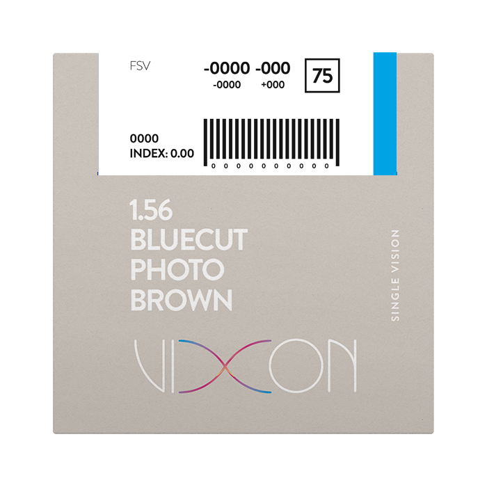Vixon 1.56 Bluecut Photo Brown FSV 65 (AR BLUE) Extended Range
